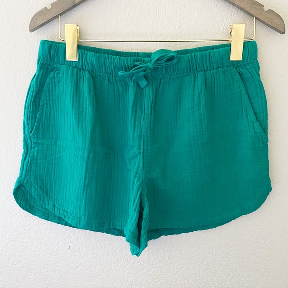 stars above Shorts Stars Above Teal Green Cotton Gauze Short Poshmark